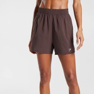 NWT Gymshark Woven pocket shorts - chocolate brown - XS